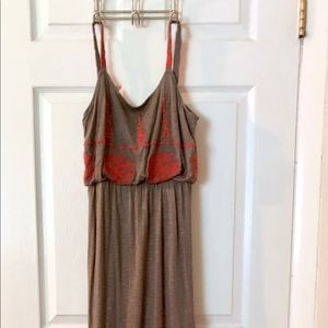 Boho maxi dress by Anthropologie
